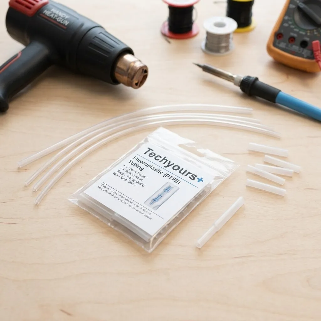 4:1 shrink ratio PTFE heat shrink tubing clear