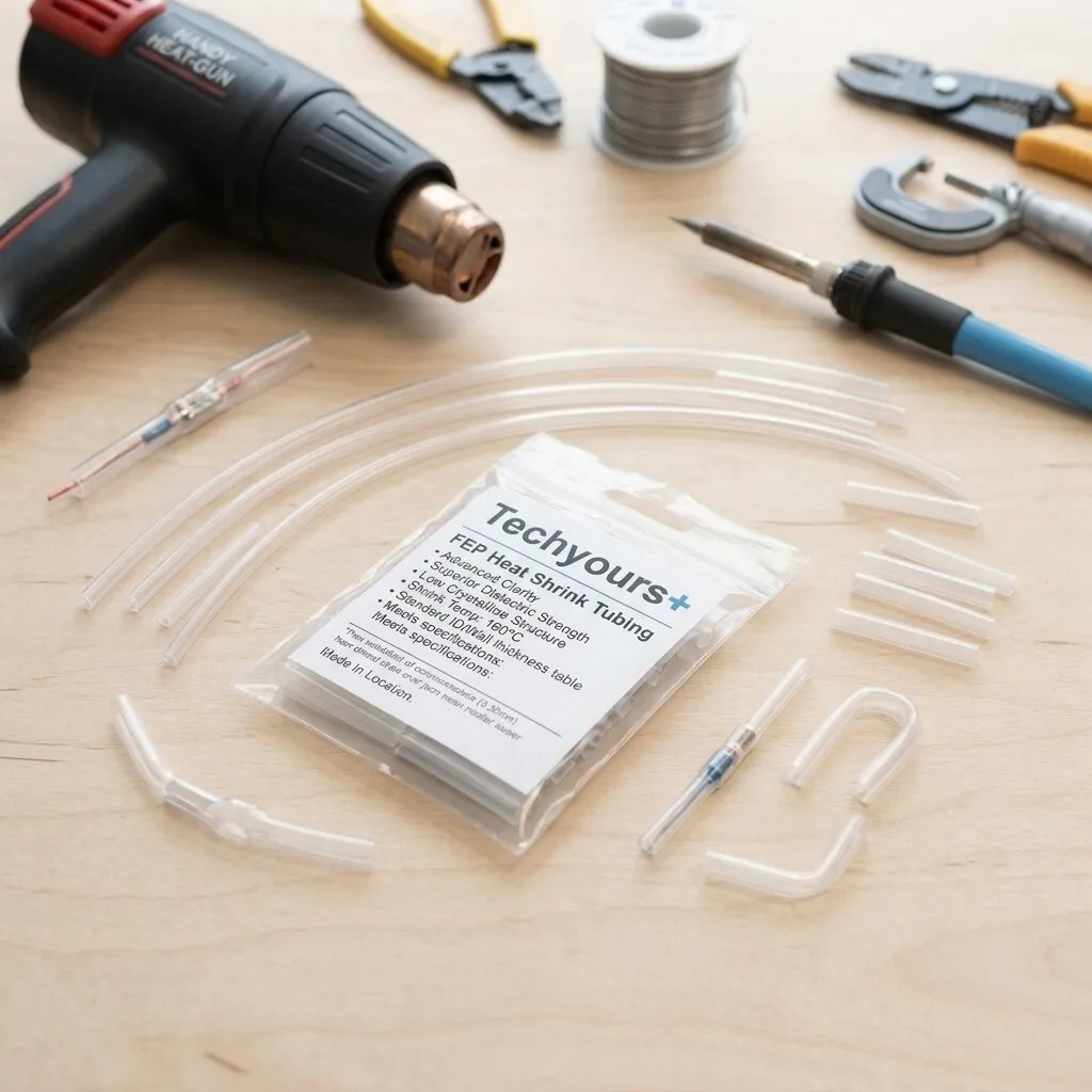 Clear FEP heat shrinkable sleeve high temperature resistant