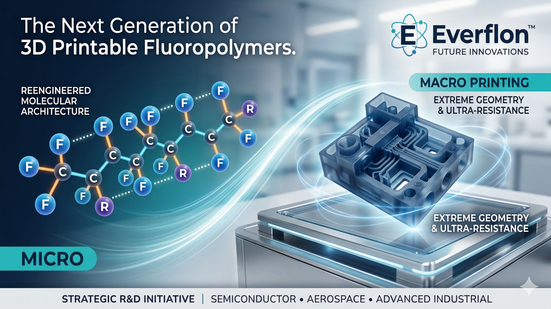 Pioneering the Next Frontier: Everflon™ is developing a new class of 3D printable fluoropolymers for future applications
